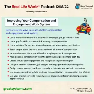 The Real Life Work 'How to Increase Work Team Engagement' Podcast. Today's episode focuses on tactics and practices for increasing work team engagement.